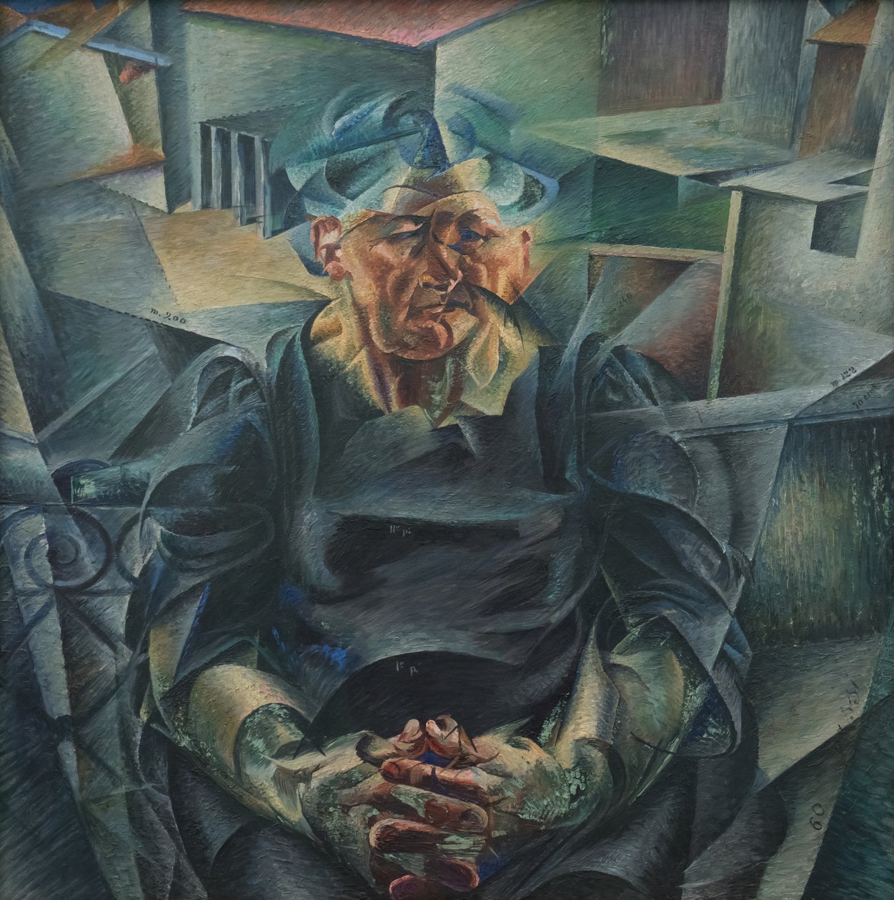Vízszintes szerkezet alkotó: Umberto Boccioni