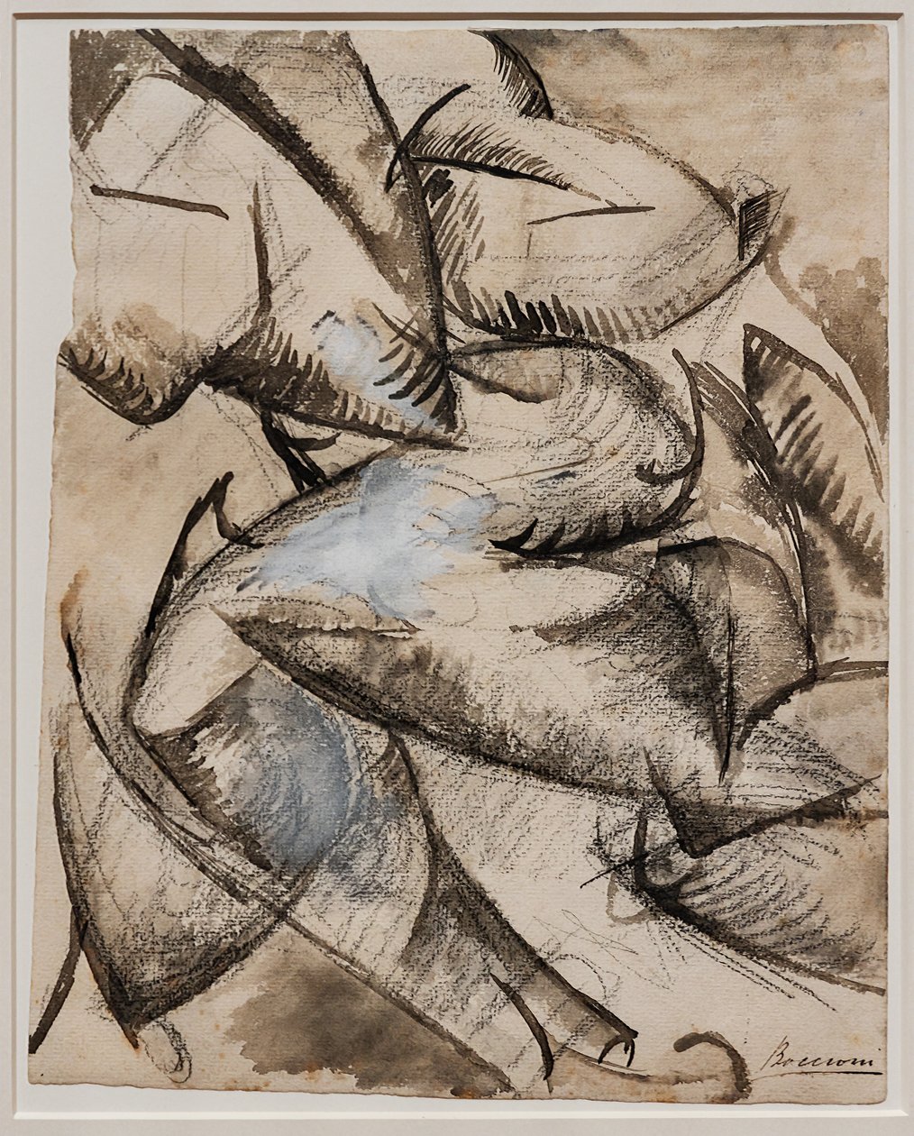 Emberi formákat szeretnék mozgatni (Izmok mozgásban) alkotó: Umberto Boccioni