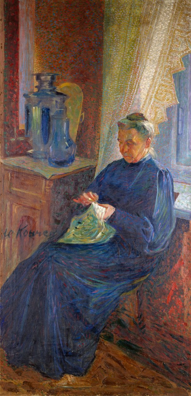 Madame Sophie Popoff portréja alkotó: Umberto Boccioni