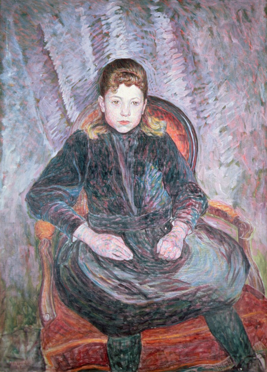 Egy fiatal lány portréja alkotó: Umberto Boccioni