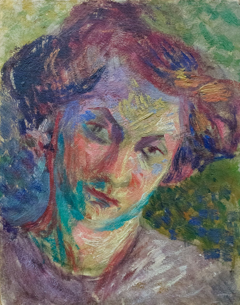 Női portré, 1909-1910 körül (olaj, vászon) alkotó: Umberto Boccioni