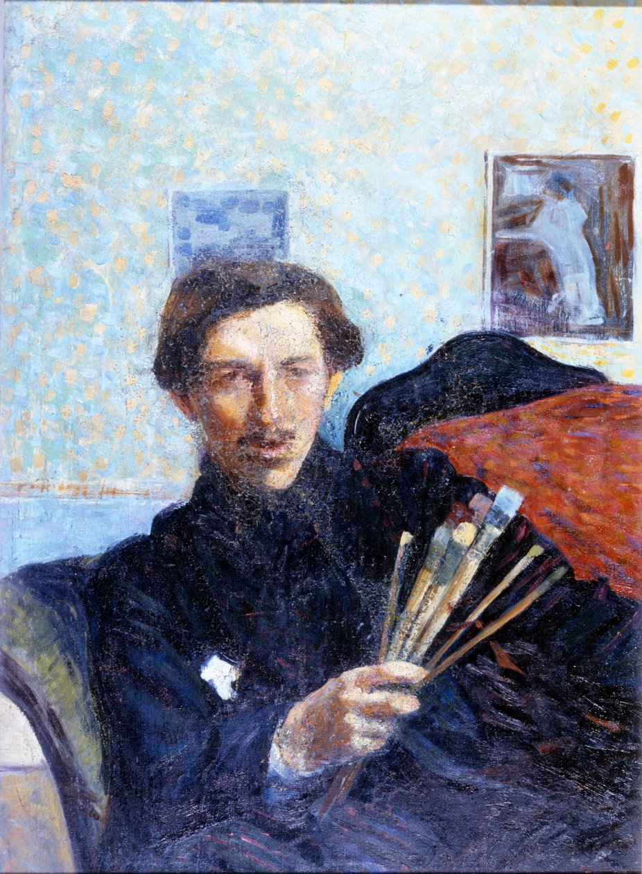 Umberto Boccioni önarcképe 1908-ban. Brera Art Gallery Milánó. alkotó: Umberto Boccioni