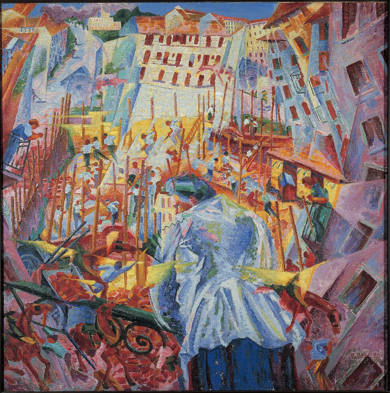 Simultaneous Visiions (olaj, vászon alkotó: Umberto Boccioni