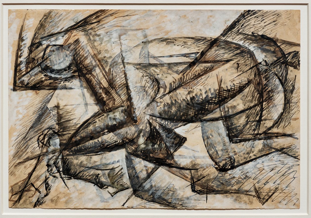 Tanulmányok a kerékpáros dinamizmusához alkotó: Umberto Boccioni
