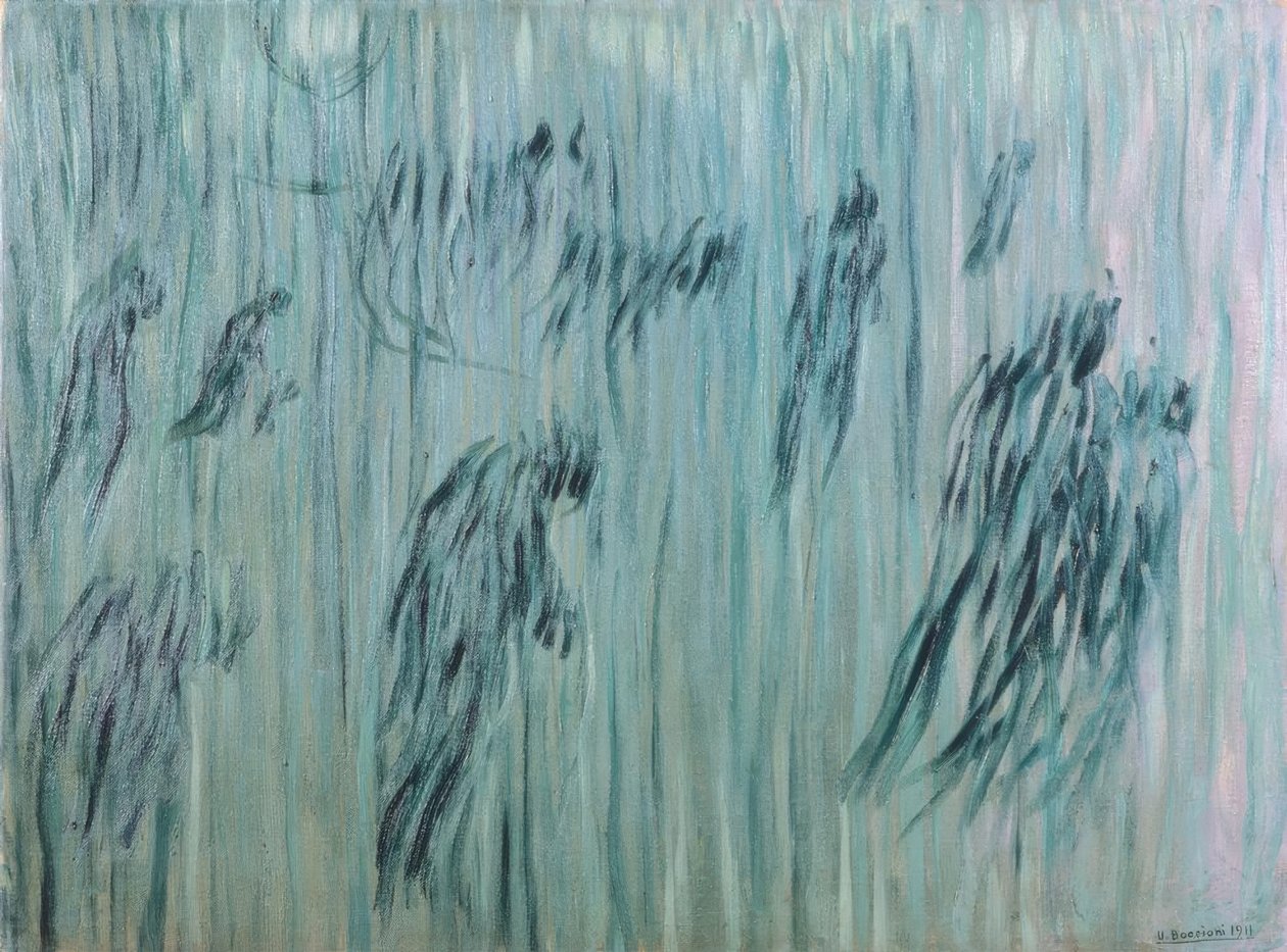 Akik maradnak, 1911, alkotó: Umberto Boccioni