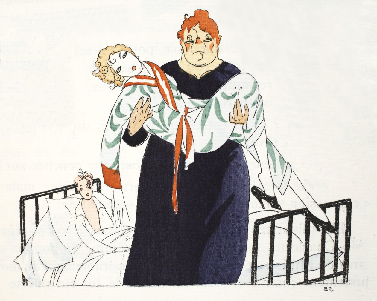 Minden jónak véget kell érnie .. (pochoir print) alkotó: Umberto Brunelleschi