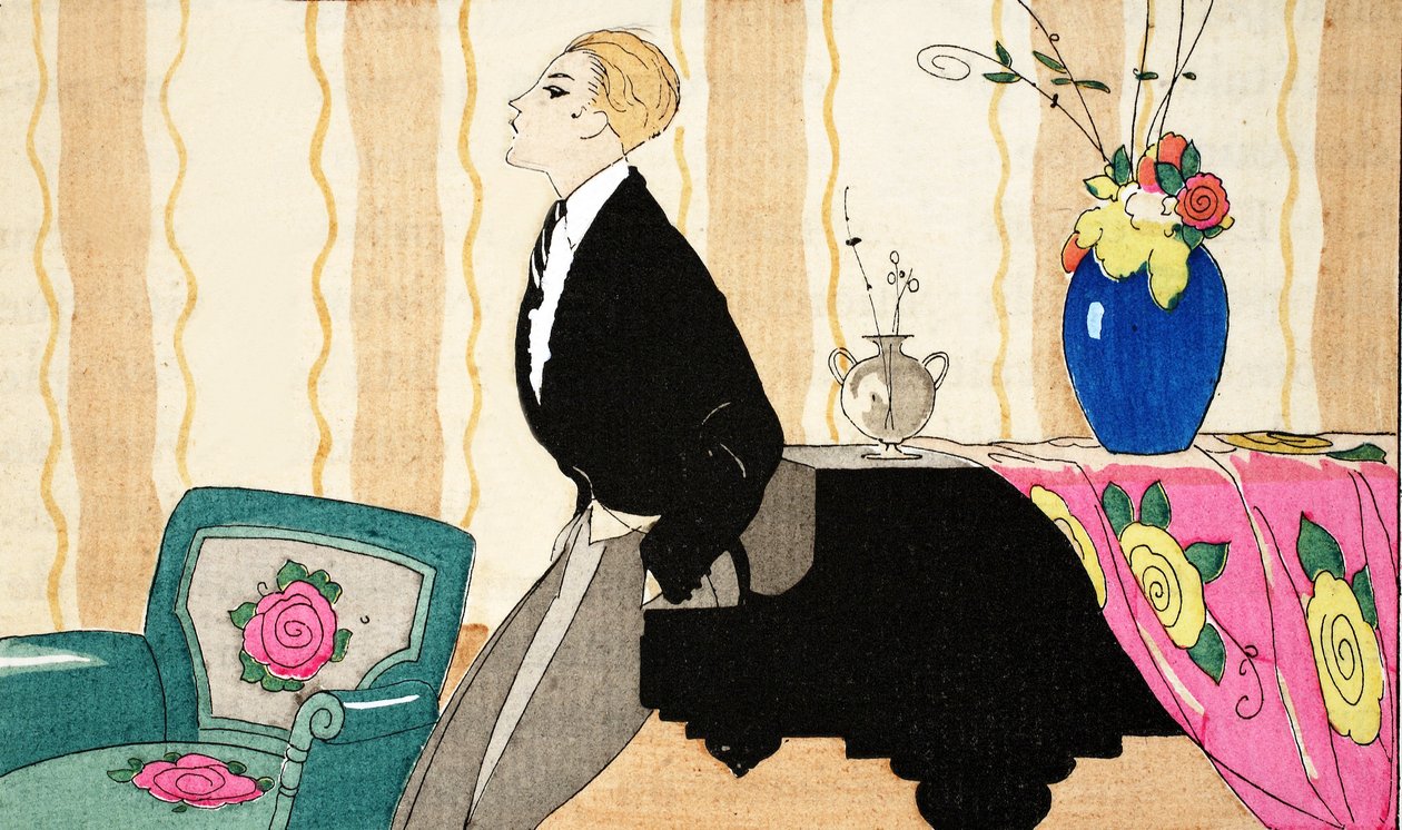 Szemlélődés (stencilnyomat) alkotó: Umberto Brunelleschi