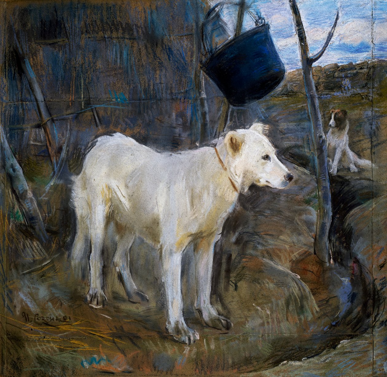 Procolo gárdája, Umberto Coromaldi (1870-1948) festménye. Olaszország alkotó: Umberto Coromaldi