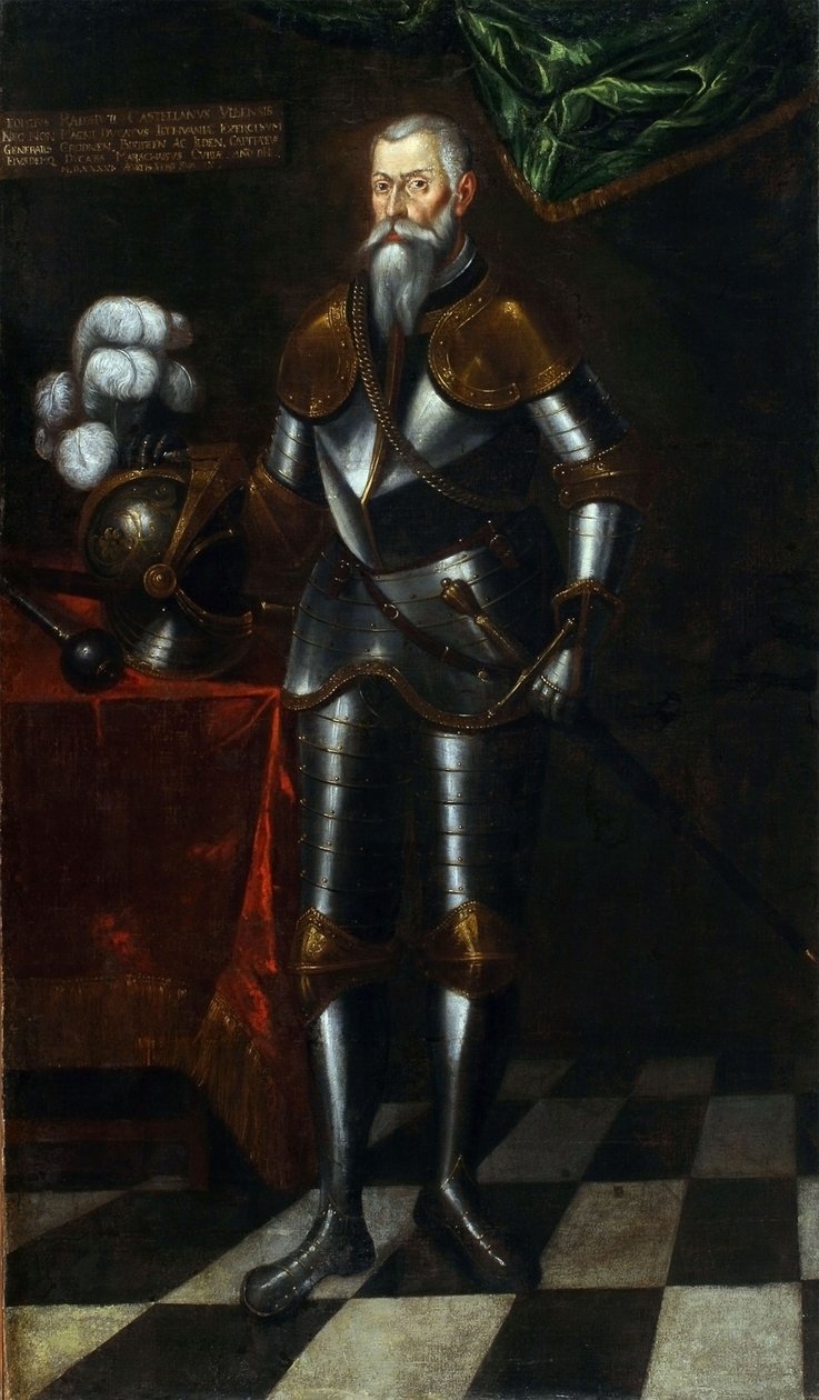 Jurij Radziwill, a litván Herkules. Ismeretlen művész, a XVII. Század első fele. Vászon, olaj 210 × 122 cm. Fehérorosz Köztársaság Nemzeti Művészeti Múzeum Fehérorosz (Tarashkevich) alkotó: Unbekannt Unbekannt