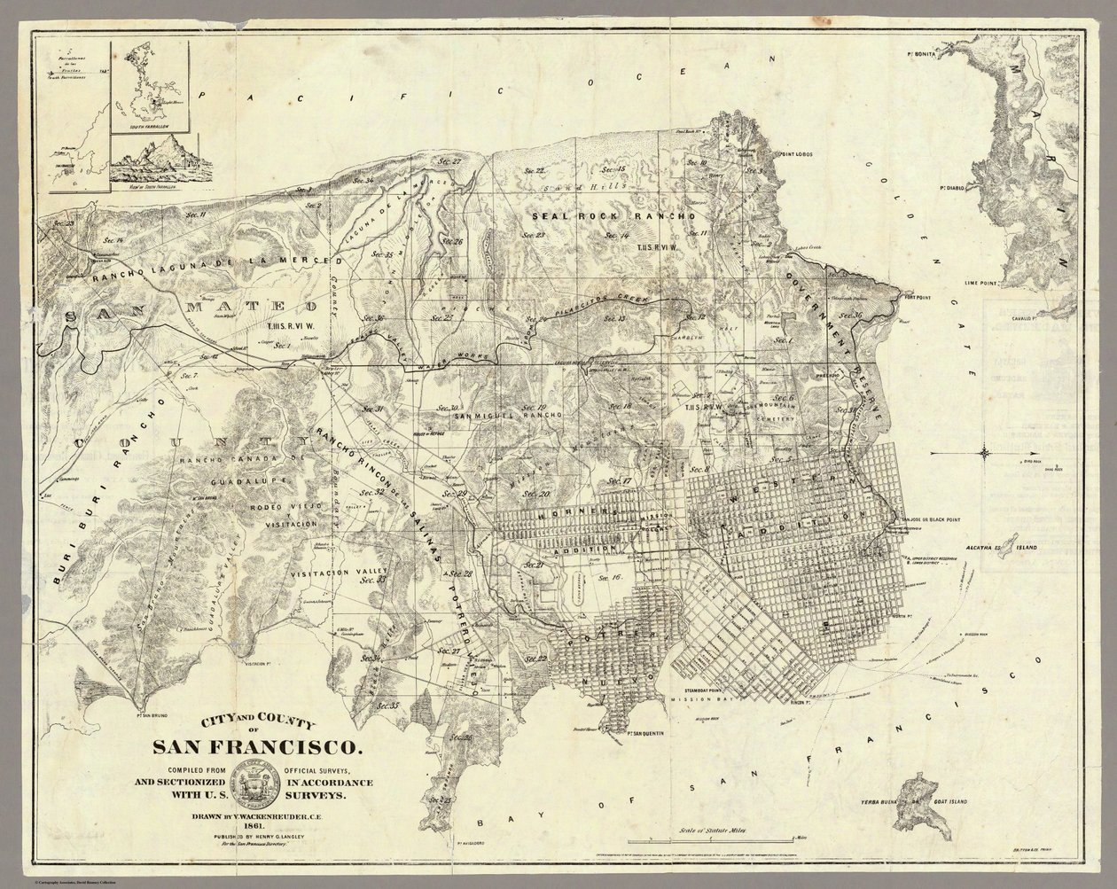 San Francisco városa - 1861 alkotó: Unbekannt Unbekannt