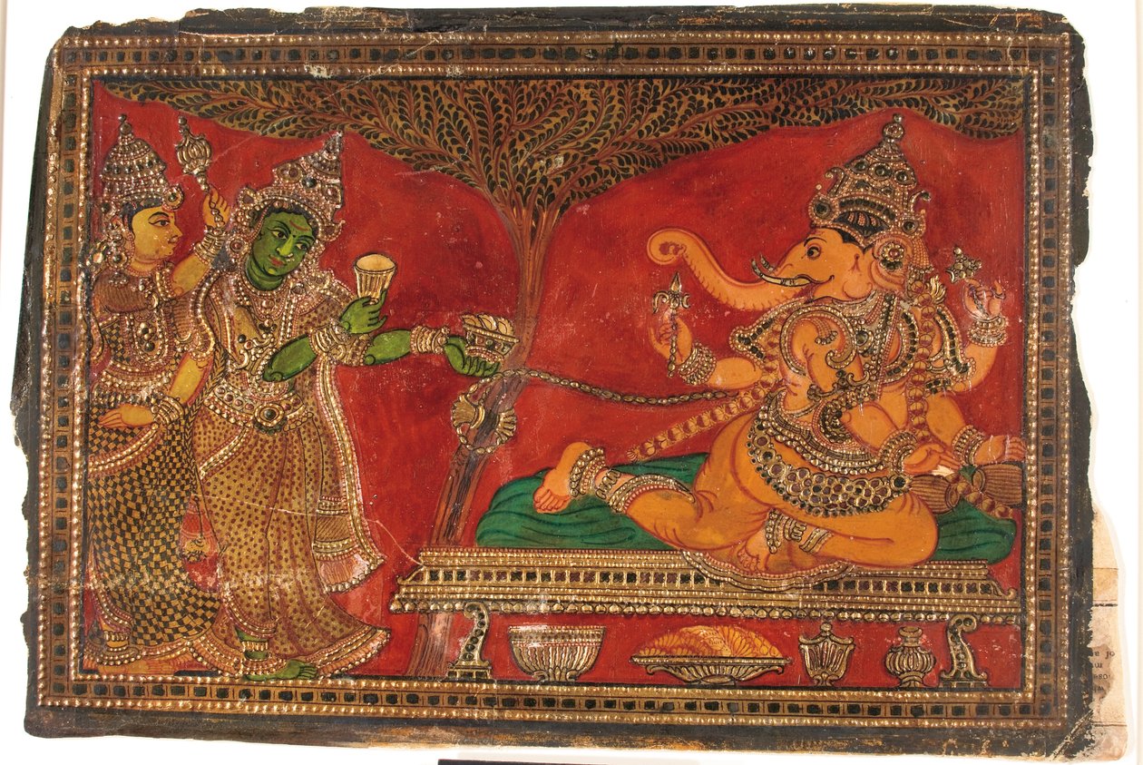 Ganesha és két kísérő alkotó: Unbekannt Unbekannt