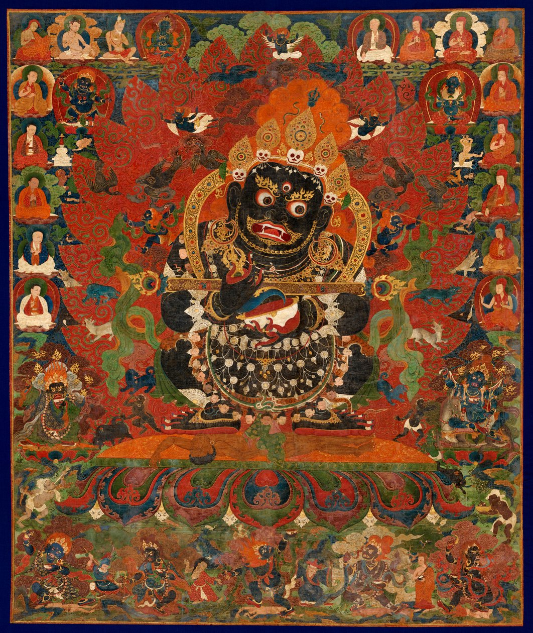 Mahakala, a sátor védelmezője, Közép-Tibet. alkotó: Unbekannt Unbekannt
