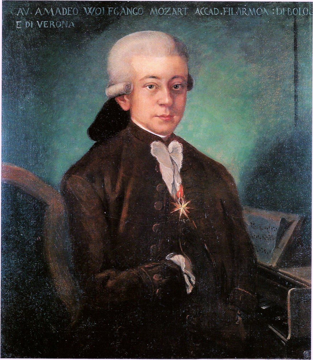 Mozart portréja (1756-1791) alkotó: Unbekannt Unbekannt