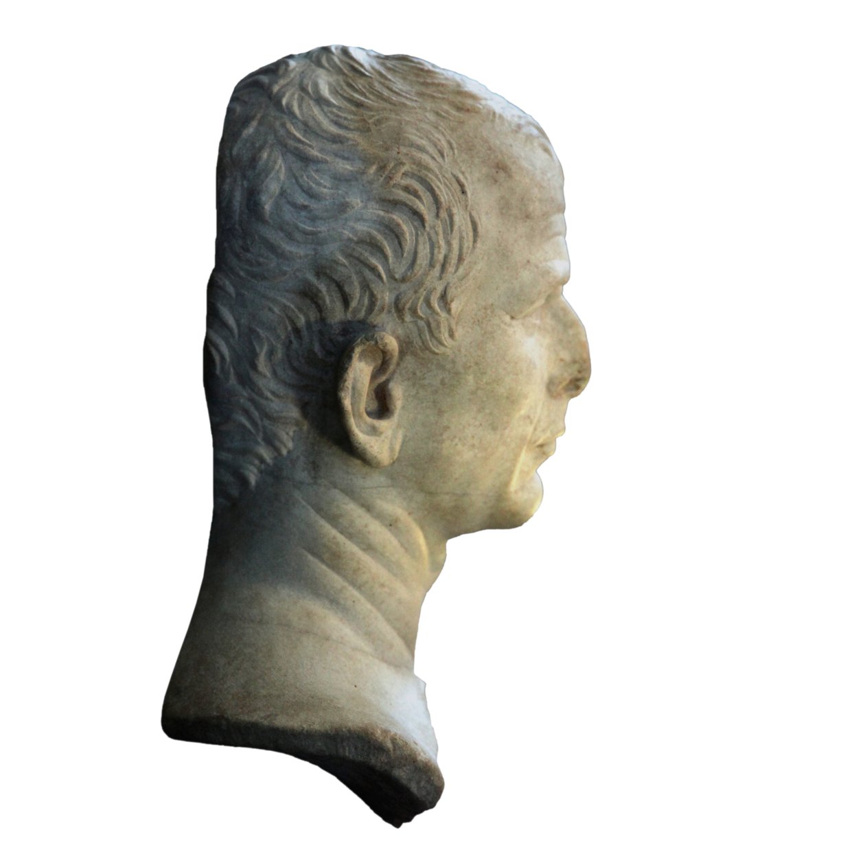 Caesar feltételezett mellszobra (RHO.2007.05.1939), amelyet Genfben fényképeztek a César et le Rhône időszaki kiállításon alkotó: Unbekannt Unbekannt