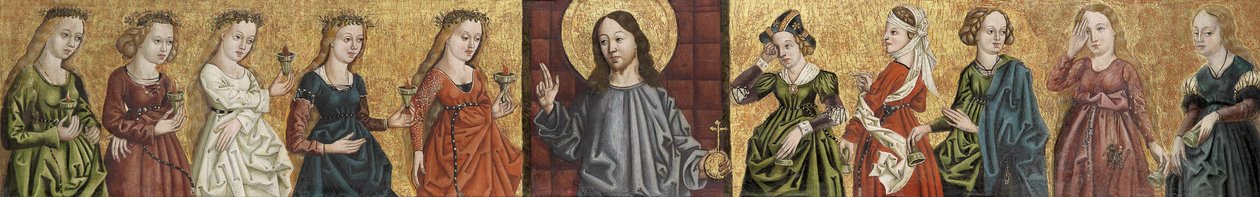 Salvator Mundi a bölcs és az ostoba szüzek között alkotó: Unbekannt Unbekannt