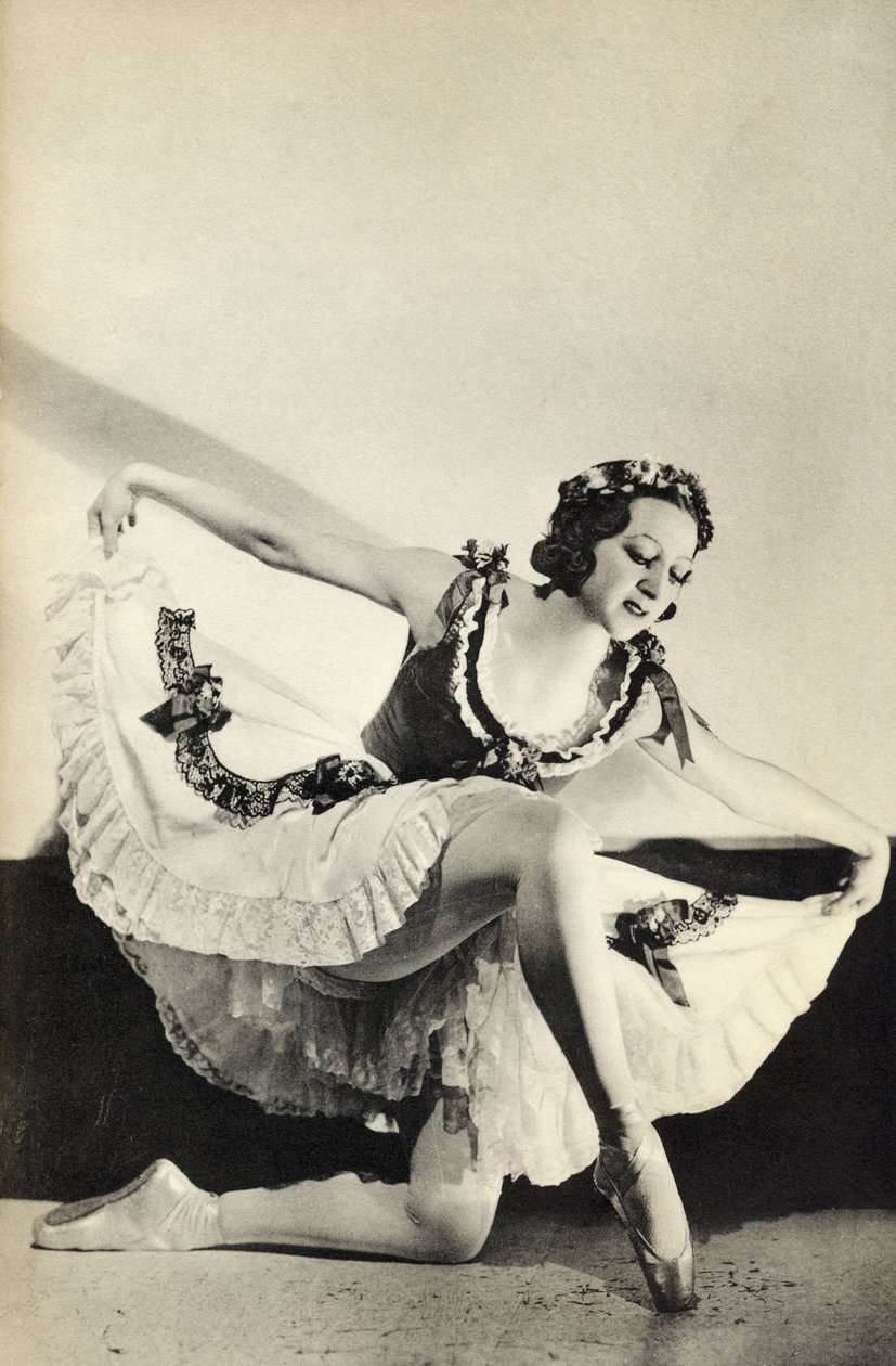 Aleksandra Dionisyevna Danilova, a „Lábjegyzetek a baletthez” című művéből, 1938-ban alkotó: Unbekannt Unbekannt