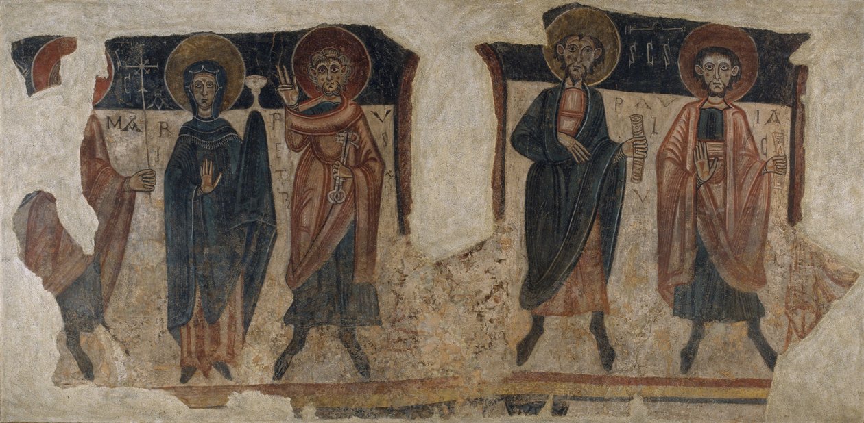 Apostolok a Szűzanyával a Sant Romà de les Bonsból alkotó: Unbekannt Unbekannt