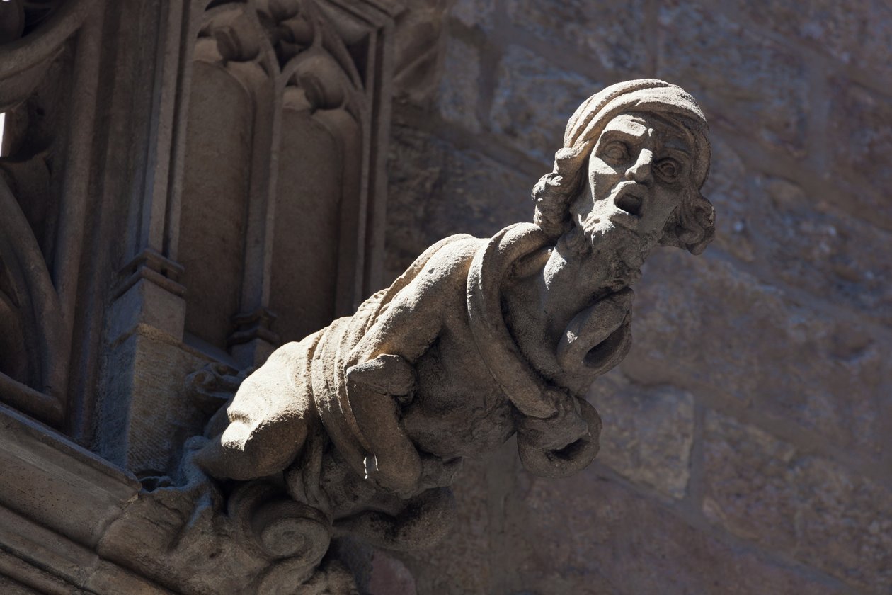 Barcelona, Spanyolország. Vízköpő a gótikus negyedben. alkotó: Unbekannt Unbekannt