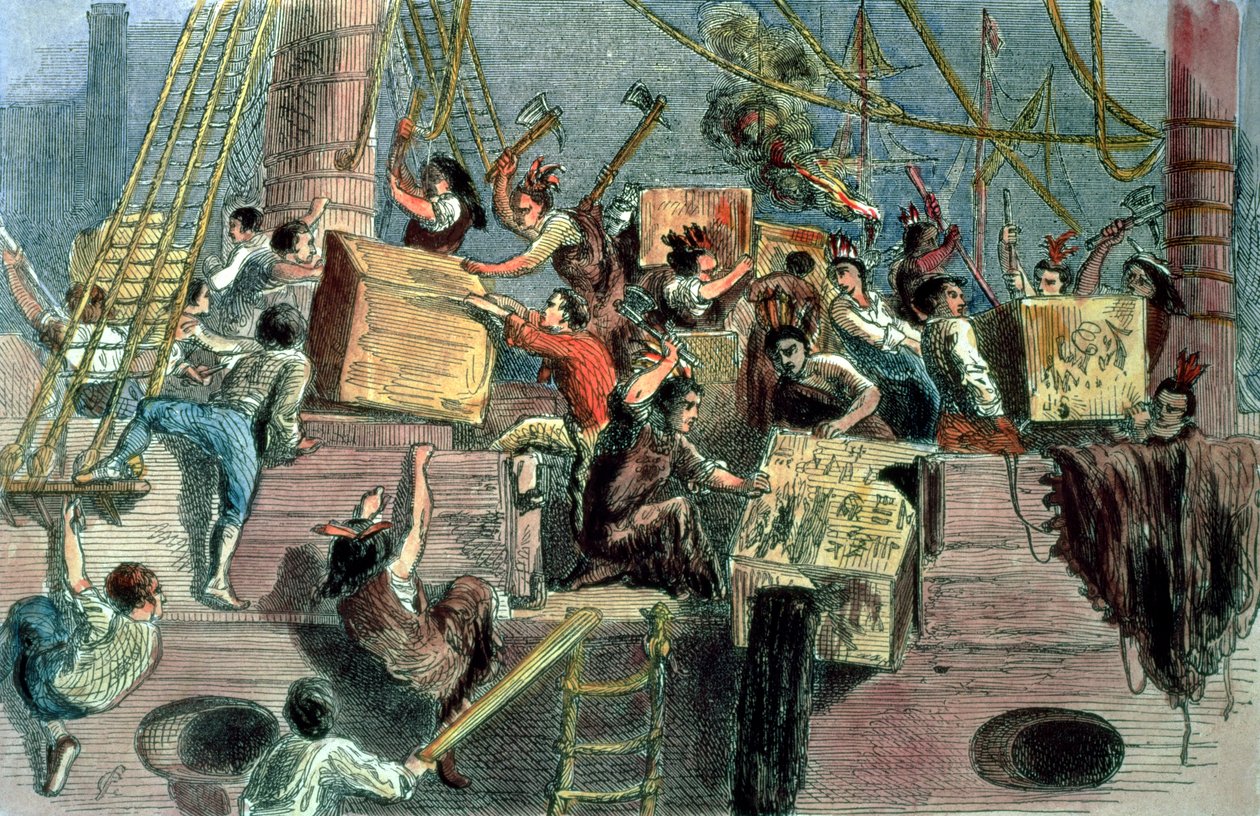 Boston Tea Party, 1773. december 16 alkotó: Unbekannt Unbekannt