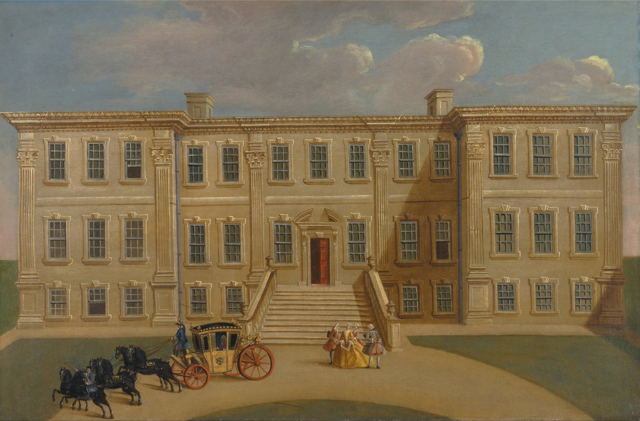 Calke Hall, Derbyshire, Sir Henry Harpur székhelye, Bt. alkotó: Unbekannt Unbekannt