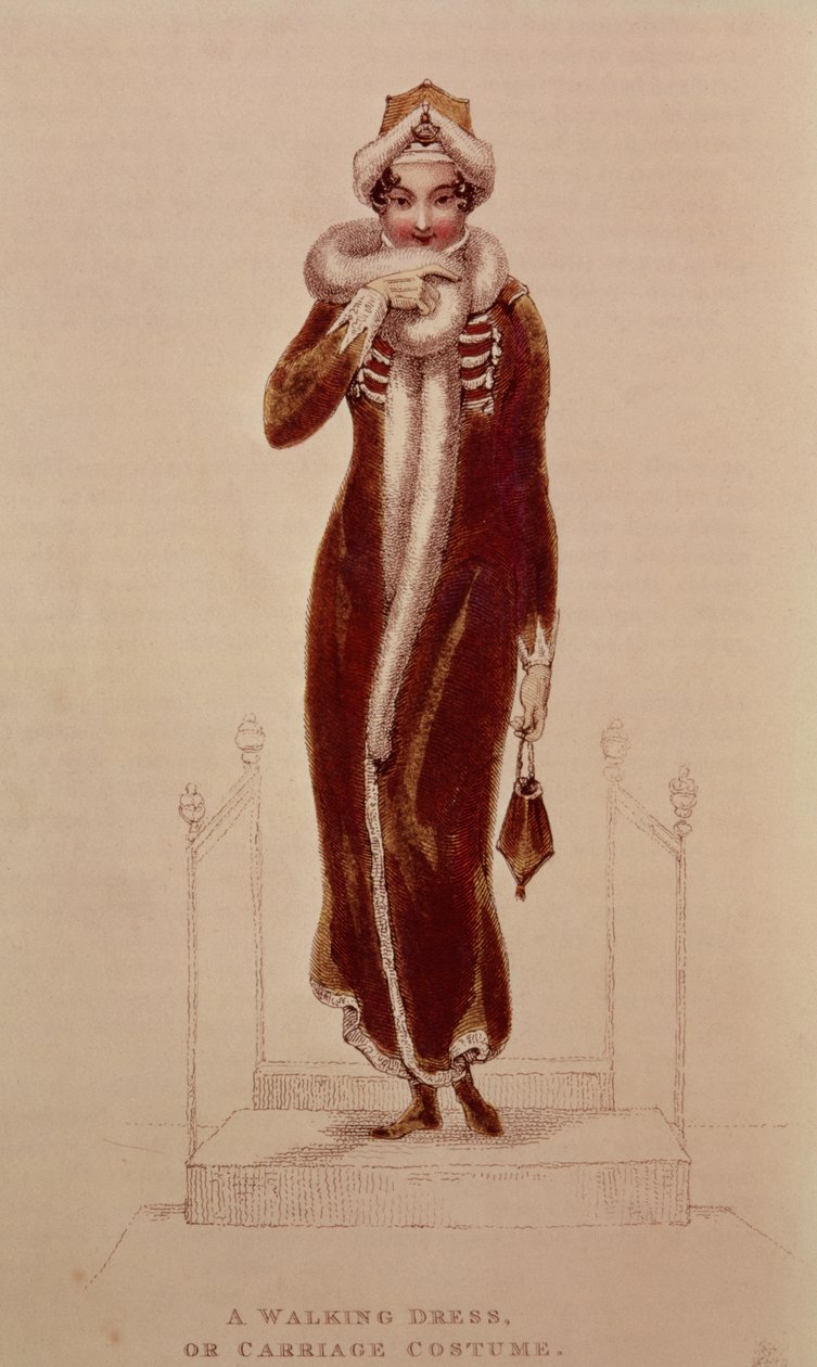 Kocsi kosztüm, Ackermann nyomat, 1811 alkotó: Unbekannt Unbekannt