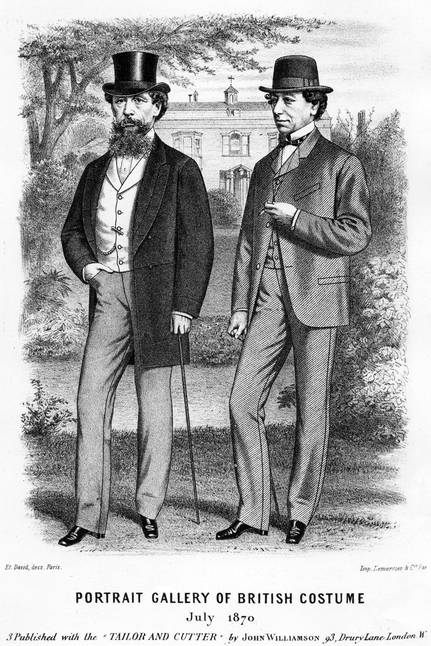 Charles Dickens és Benjamin Disraeli, 1870 (litográfia) alkotó: Unbekannt Unbekannt