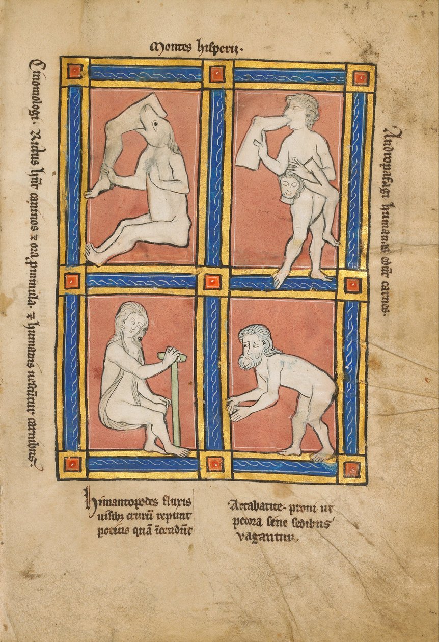 Cinomologus; Antropophagus; Himantopode; Artabatite alkotó: Unbekannt Unbekannt