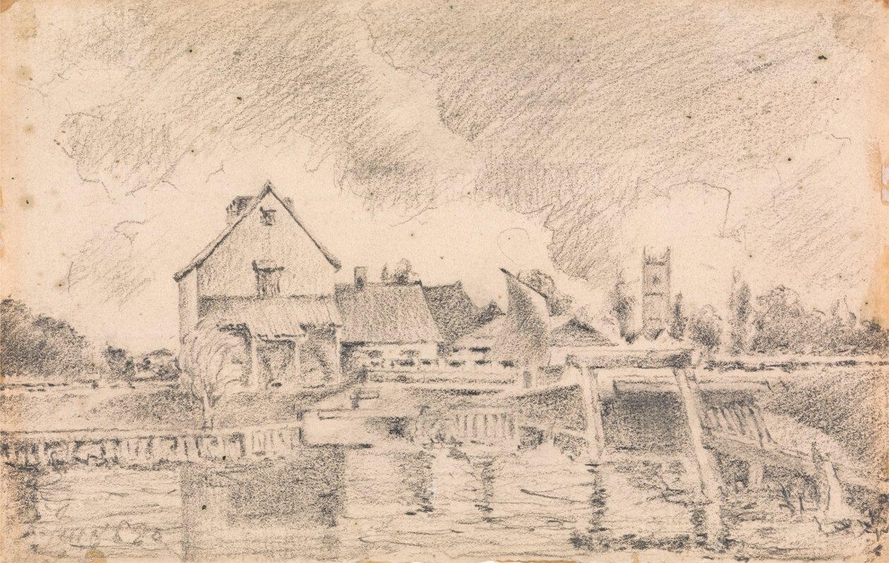 A Constable Painting, a Dedham Lock és a Mill példánya alkotó: Unbekannt Unbekannt