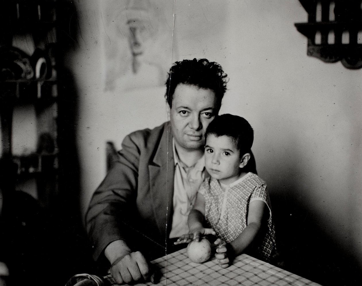 Diego Rivera és lánya, Guadalupe Rivera Marín alkotó: Unbekannt Unbekannt