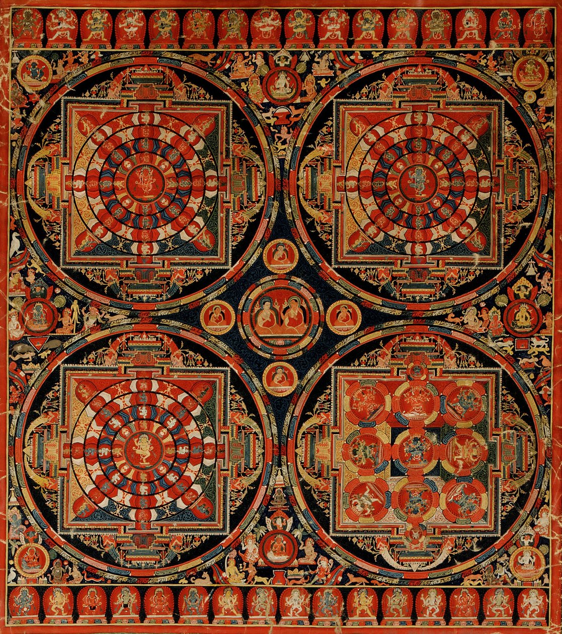 Négy Mandal Vajravali Thangka alkotó: Unbekannt Unbekannt