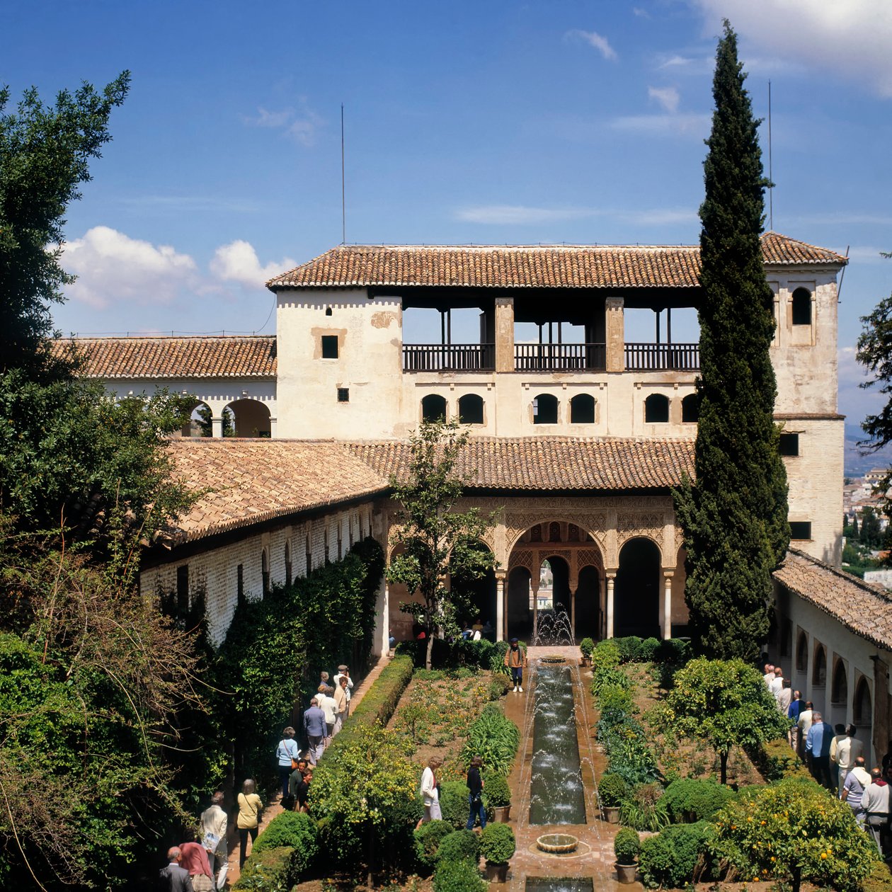 Generalife palota, Granada, Spanyolország. alkotó: Unbekannt Unbekannt