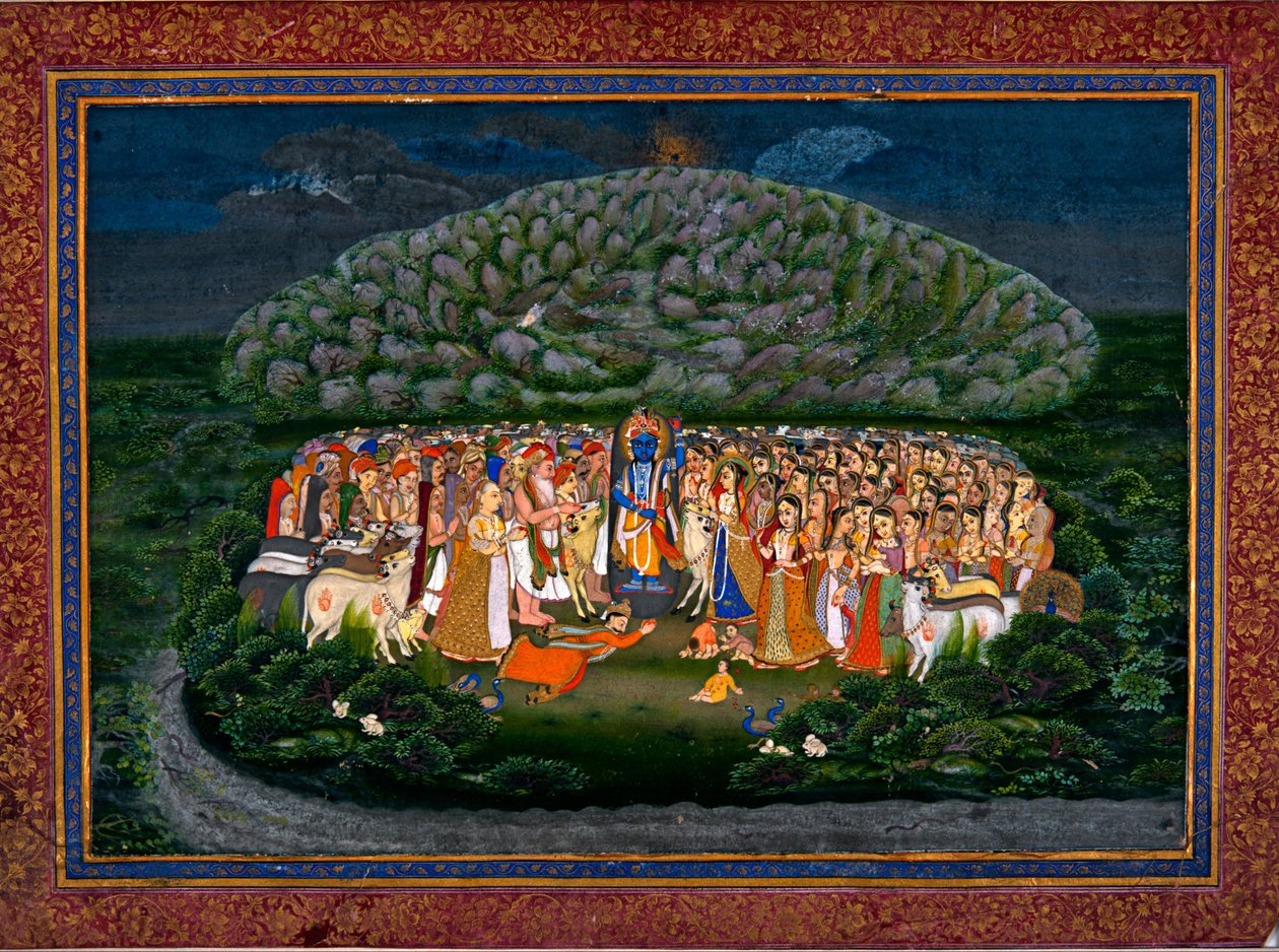 Krishna Emelőhegy Govardhan alkotó: Unbekannt Unbekannt