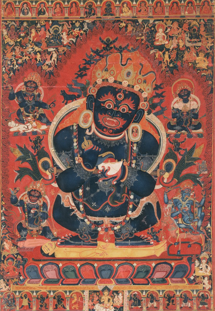 Készítő ismeretlen, közép -tibeti - Mahakala, a sátor védelmezője alkotó: Unbekannt Unbekannt