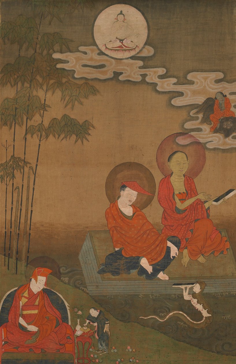 Nagarjuna és Aryadeva, mint két nagy indiai buddhista skolasztikus alkotó: Unbekannt Unbekannt