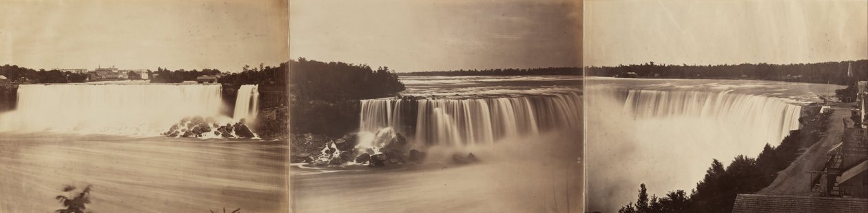 A Niagara-vízesés három részből álló panoráma alkotó: Unbekannt Unbekannt