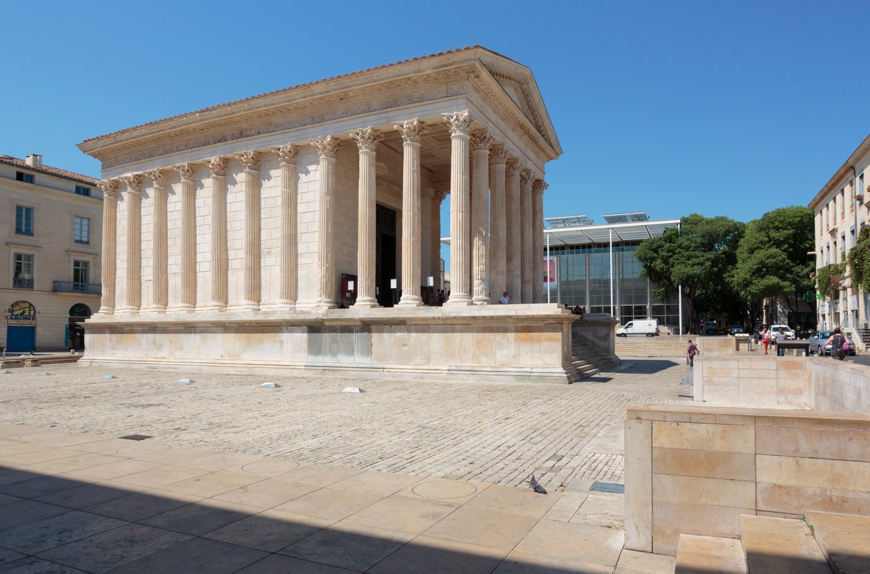 Nimes, Franciaország. Maison Carree. alkotó: Unbekannt Unbekannt