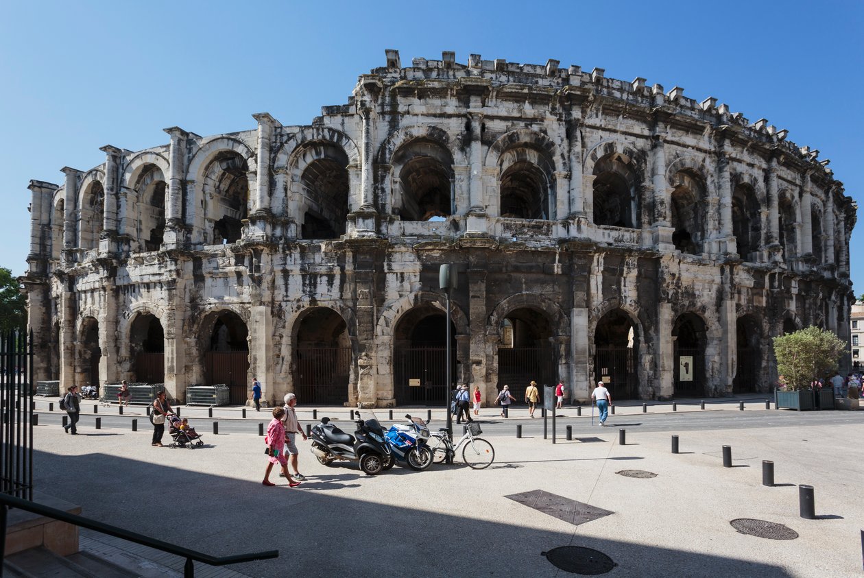Nimes, Franciaország. Római amfiteátrum. alkotó: Unbekannt Unbekannt