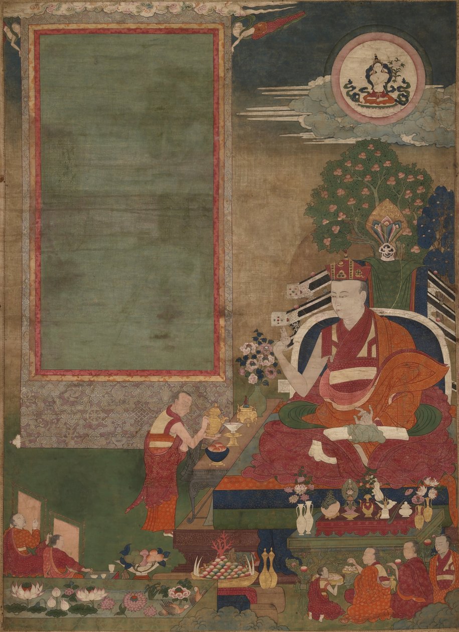 A művészetek védnöke, Situ Panchen Chokyi Jungne (1699-1774) alkotó: Unbekannt Unbekannt