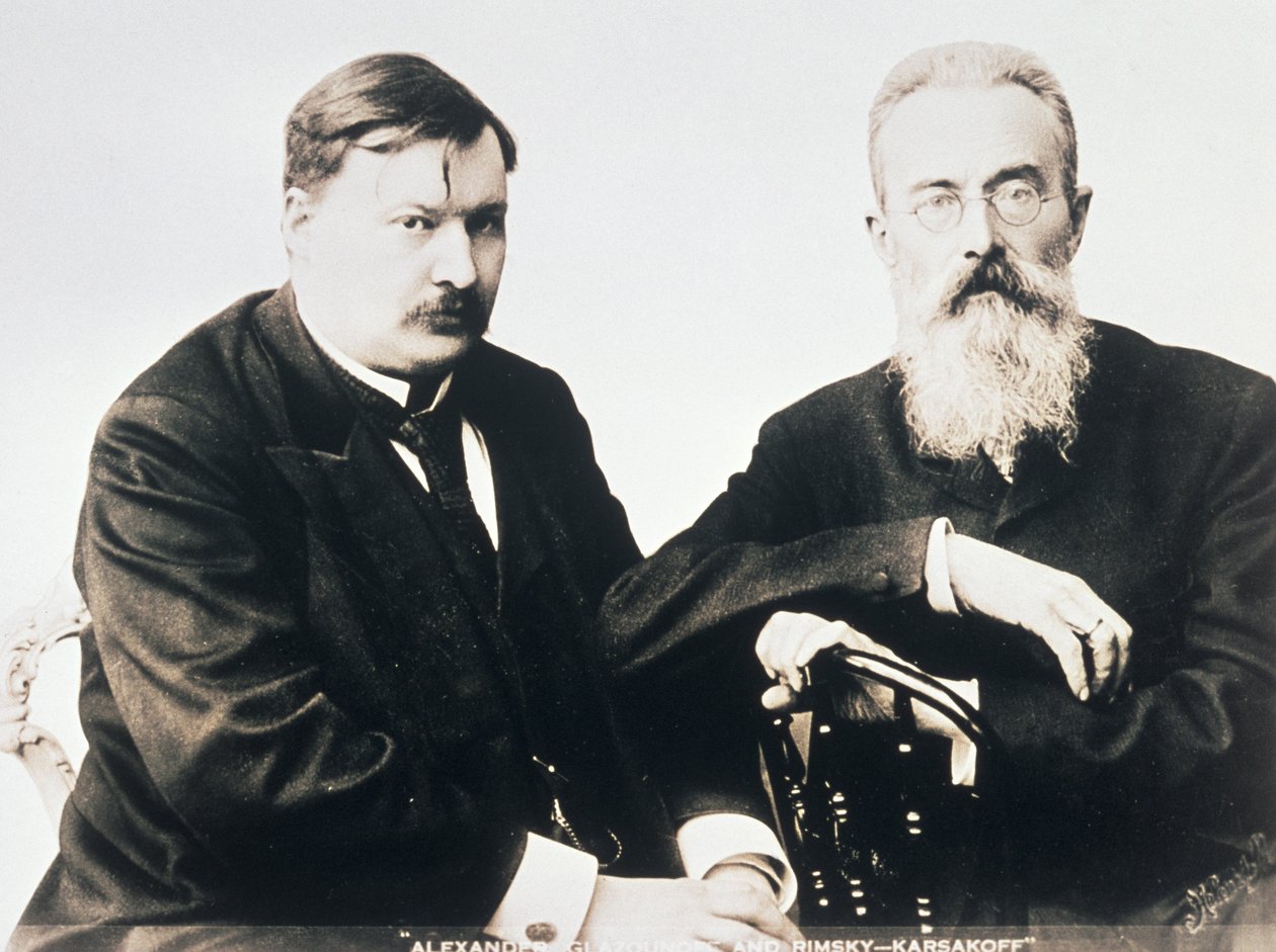 Glazunov és Rimszkij-Korszakov fényképe alkotó: Unbekannt Unbekannt