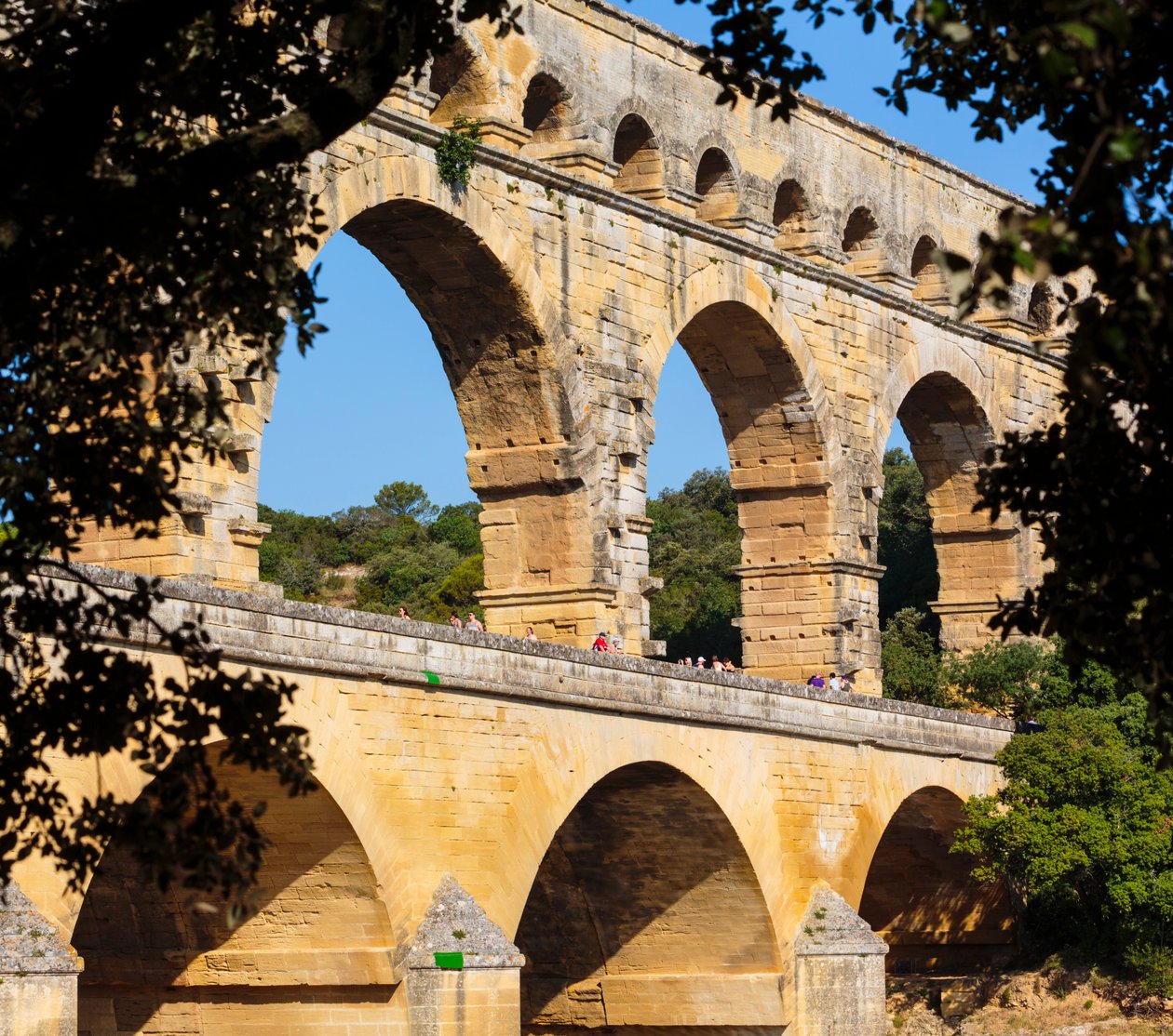 Pont du Gard, római vízvezeték, Franciaország. alkotó: Unbekannt Unbekannt