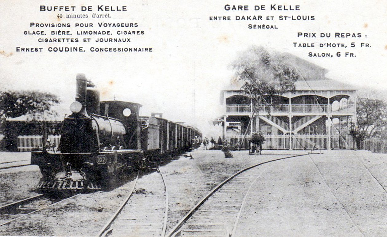 Képeslap a kellei állomásról, 1908 körül alkotó: Unbekannt Unbekannt