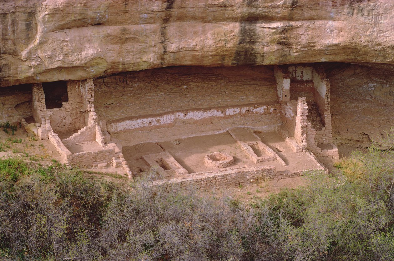 Pueblo indián lakóházak maradványai egy Kiva bejáratával, 11-14. században épült (229606 részlet) alkotó: Unbekannt Unbekannt