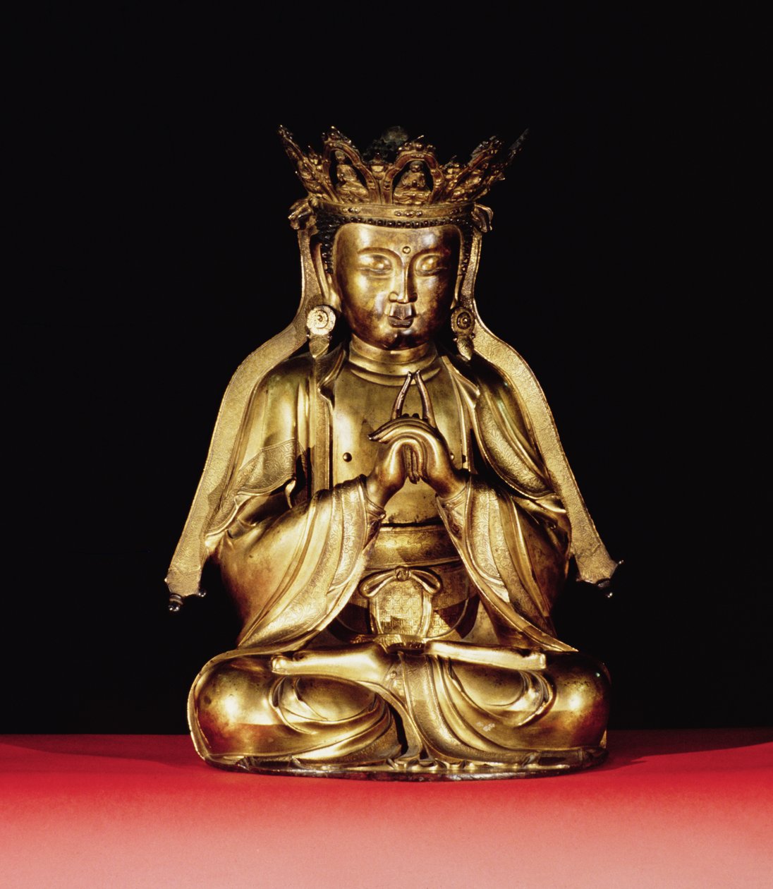Ülő Buddha (aranyozott bronz) alkotó: Unbekannt Unbekannt