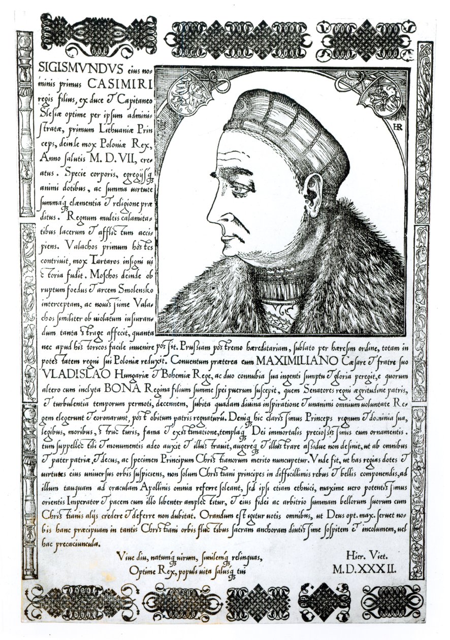I. Zsigmond (1467-1548), 1532 alkotó: Unbekannt Unbekannt