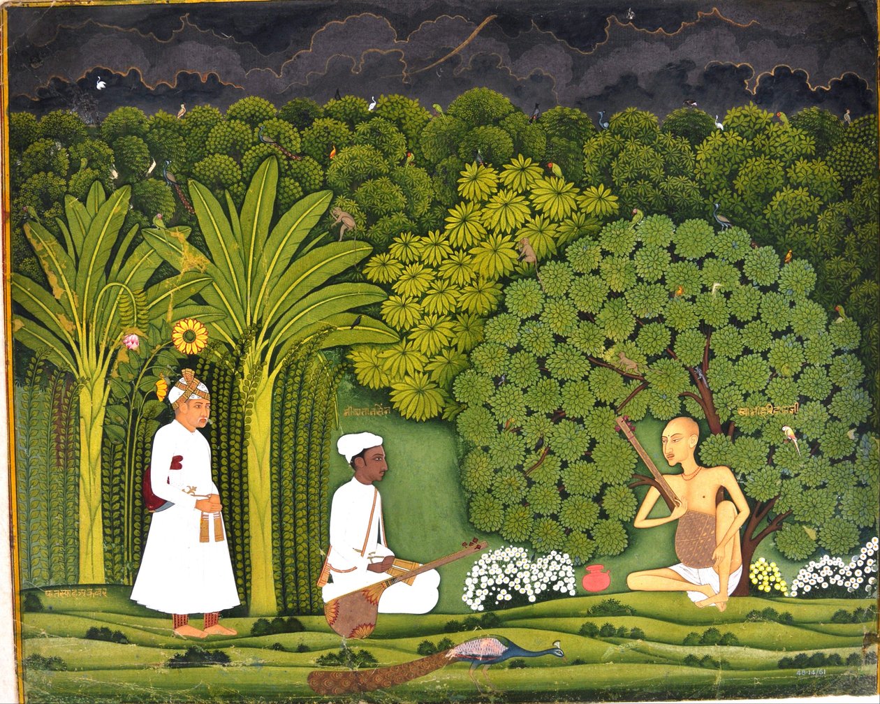 Swami Haridas, Tansen és Akbar, Vrindavan alkotó: Unbekannt Unbekannt