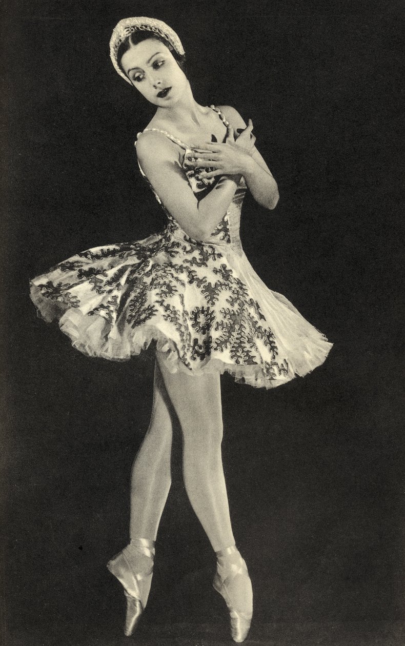 Tamara Toumanova, a „Lábjegyzetek a baletthez” című művéből, 1938-ban alkotó: Unbekannt Unbekannt