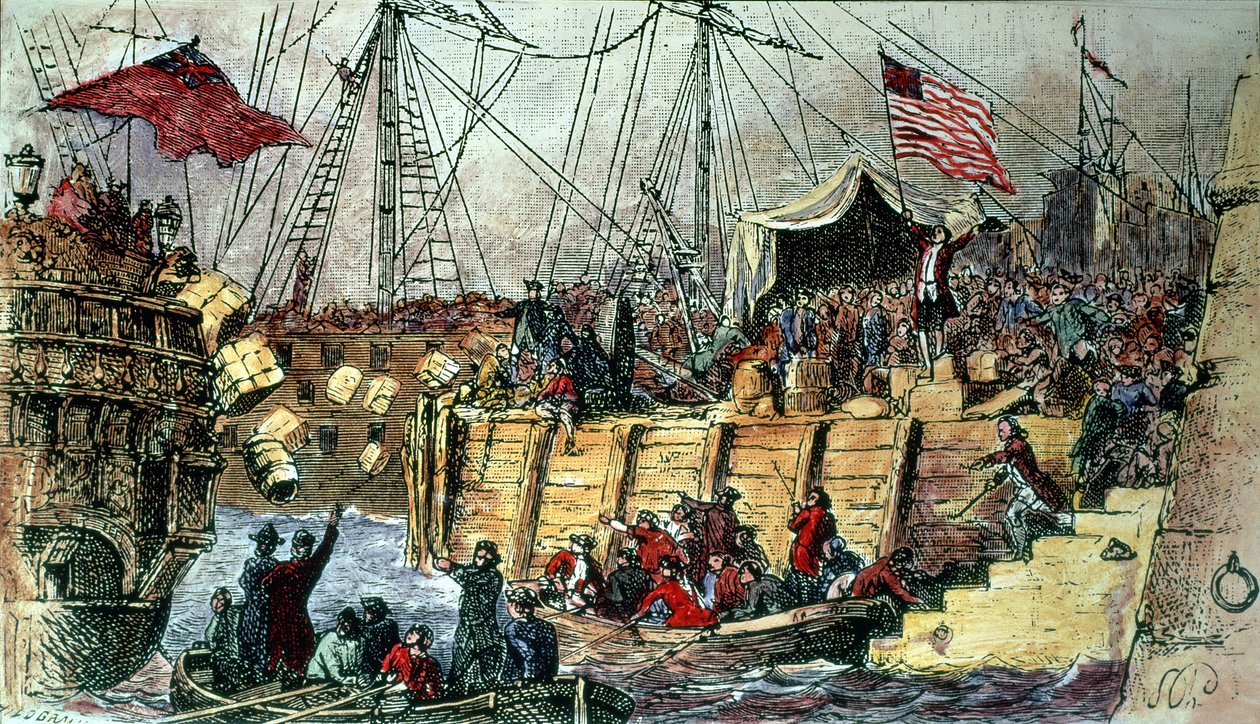 Boston Tea Party, 1773. december 16 alkotó: Unbekannt Unbekannt