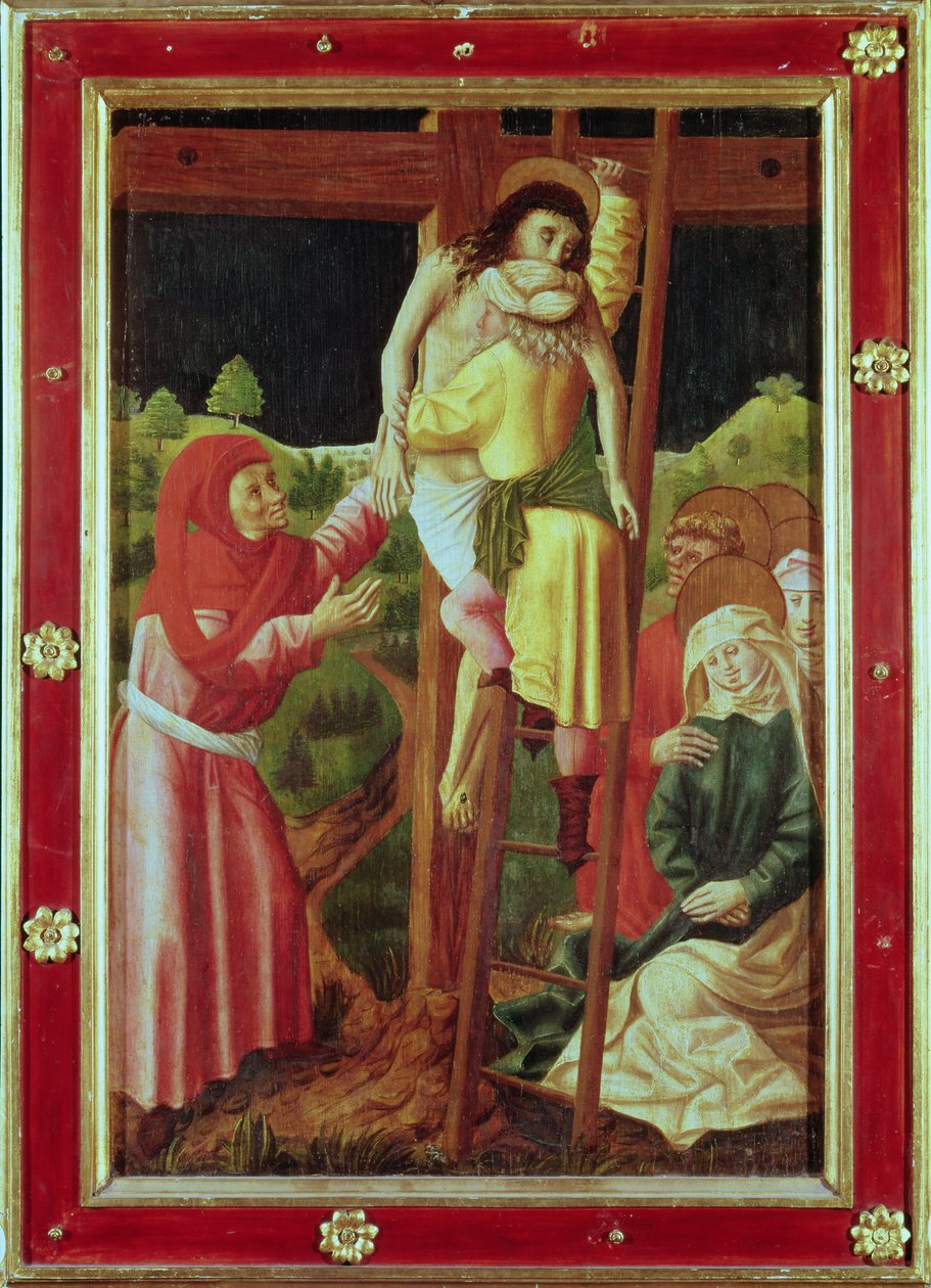 The Deposition, 1490 körül (tempera a panelen) alkotó: Unbekannt Unbekannt