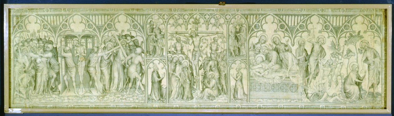 The Parement of Narbonne, 1375 körül (grisaille selyemen) alkotó: Unbekannt Unbekannt