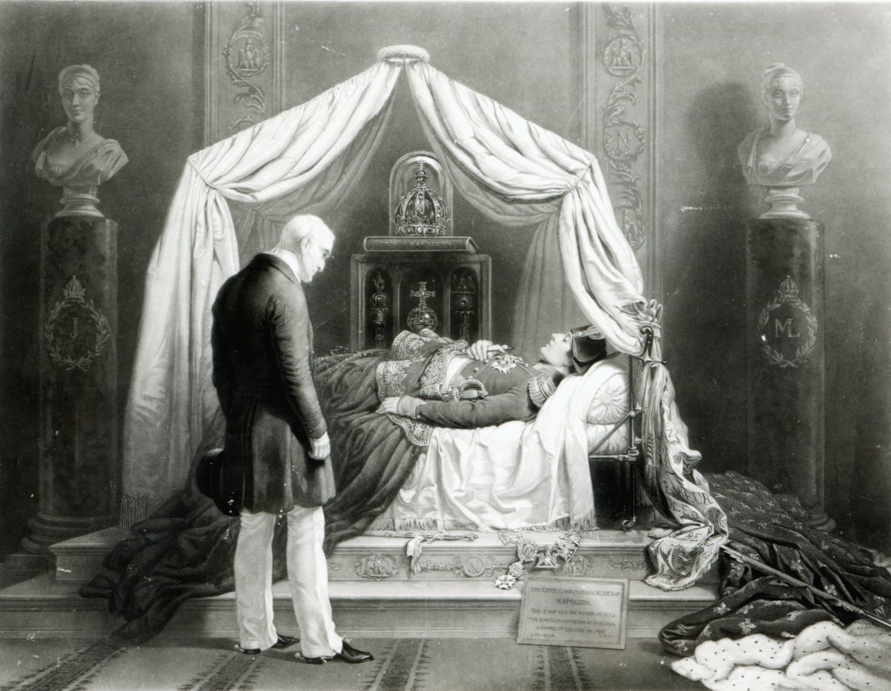 Wellington hercegének viaszmodellje Napóleont nézegetve, 1840 körül (viasz és vegyes technika) alkotó: Unbekannt Unbekannt